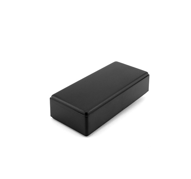 PP004N CAJA RECTANGULAR DE ABS NEGRO (RAL 9005)  121x55x31mm