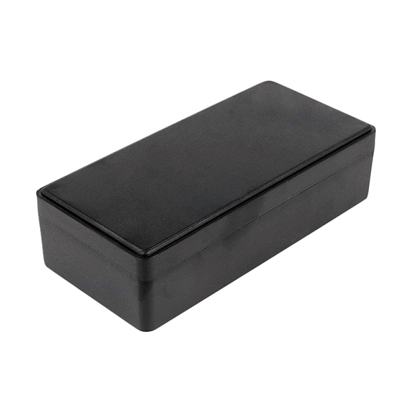 PP002N CAJA RECTANGULAR DE ABS NEGRO (RAL 9005)  153x73x43mm