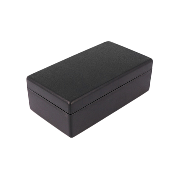 PP019N CAJA RECTANGULAR DE ABS NEGRO (RAL 9005)  125x70x45mm