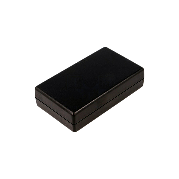 PP018N CAJA RECTANGULAR DE ABS NEGRO (RAL 9005)  102x60x26mm