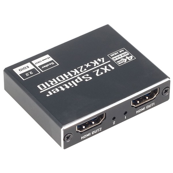 Multiplexor/Splitter HDMI 2 Salidas 4k EDID