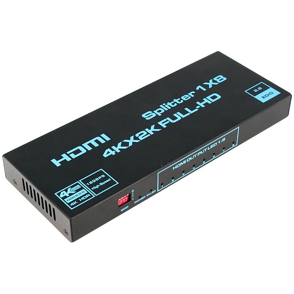 Multiplexor/Splitter HDMI 8 Salidas 4k EDID
