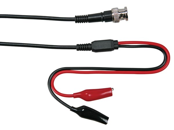 TLM55 CABLE 1m - BNC MACHO + 2 PINZAS COCODRILO