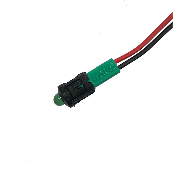 Piloto Led 9,5(8)mm 24V Verde Difuso Intermitente