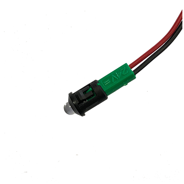 Piloto Led 9,5(8)mm 24V Verde Alto Brillo