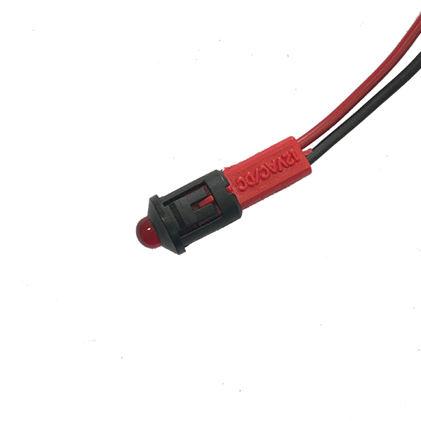 Piloto Led 9,5(8)mm 12V Rojo Difuso Intermitente