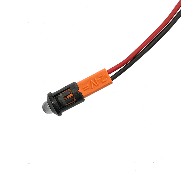 Piloto Led 9,5(8)mm 24V Ambar Alto Brillo