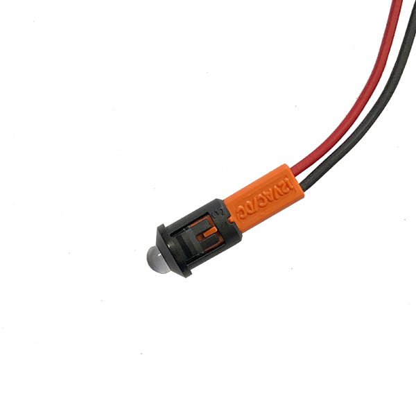 Piloto Led 9,5(8)mm 12V Ambar Alto Brillo
