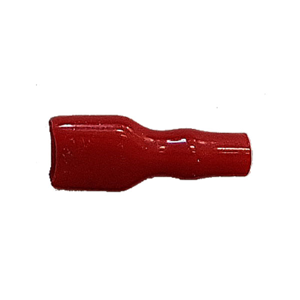 Funda Faston Hembra 6,3mm Flexible roja