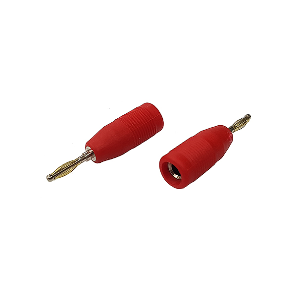Adaptador Banana Hembra 4mm MACHO 2mm Roja