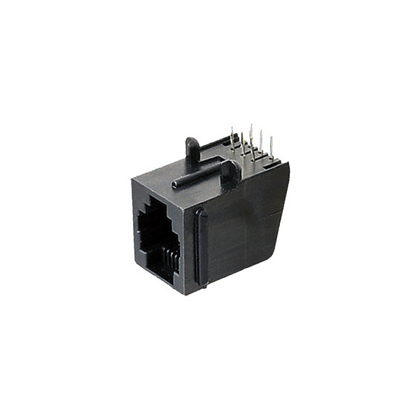 RJ11 6P/4C Hembra PCB ACODADO