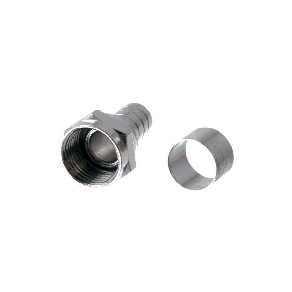 Conector F Macho RG6/U Crimpar