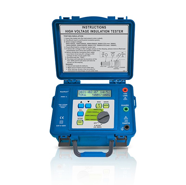 PeakTech® P 2680 A Medidor de aislamiento 5KV/1T