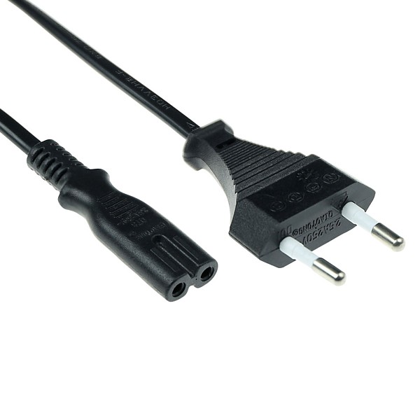 Cable alimentación Euro - C7 negro 3mts