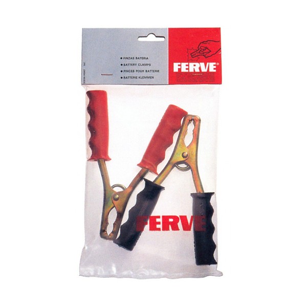 F427B Juego Pinzas Bateria 120mm 75A rojo/negro