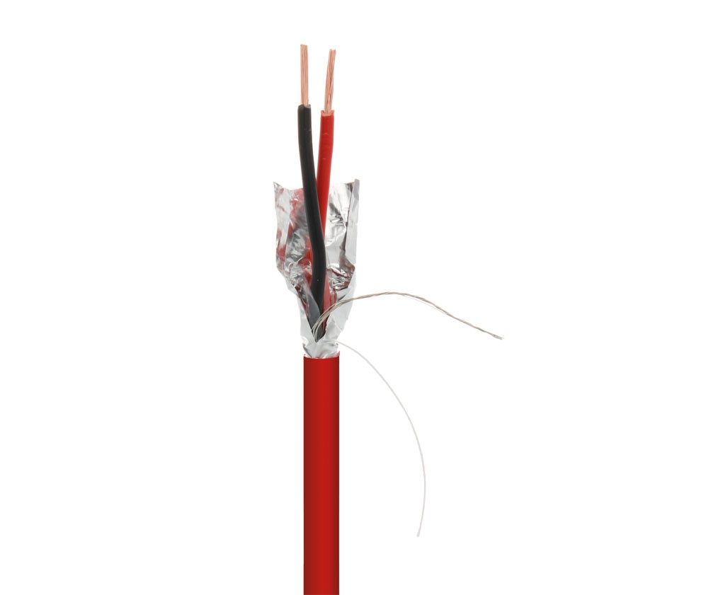 Cable de alarma de incendios 2x1,5mm2 Apantallado 100mts Cu