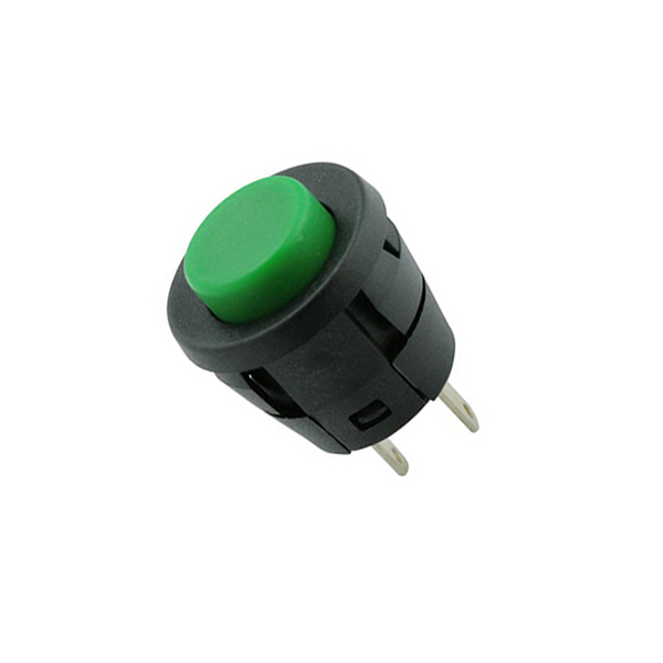 PULSADOR OFF-(ON) 2A/250V M17Ø VERDE