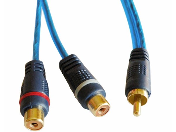 CONEXION RCA Macho /2XRCA Hembra 0,3MT AUDIO