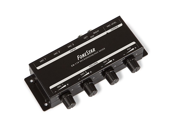Mezclador de microfonos y auxiliar CB-119