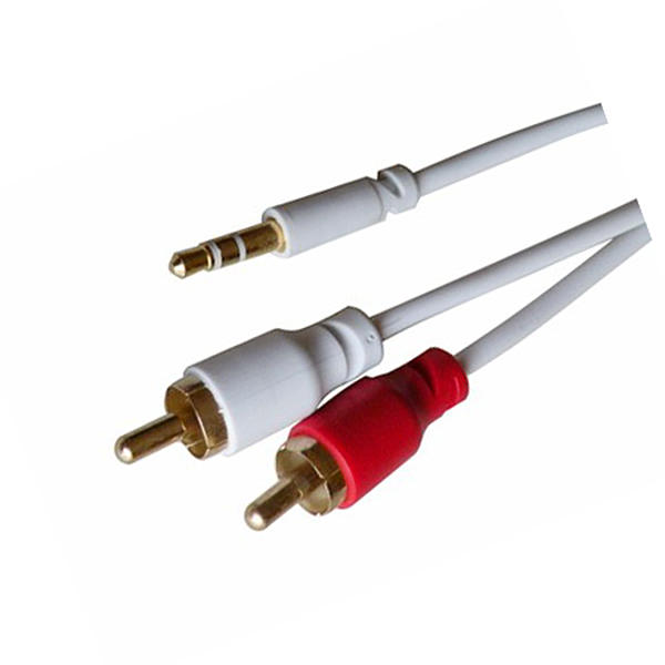 CONEXION JACK3,5ST/2RCA 1,5MT ULTRAFINO