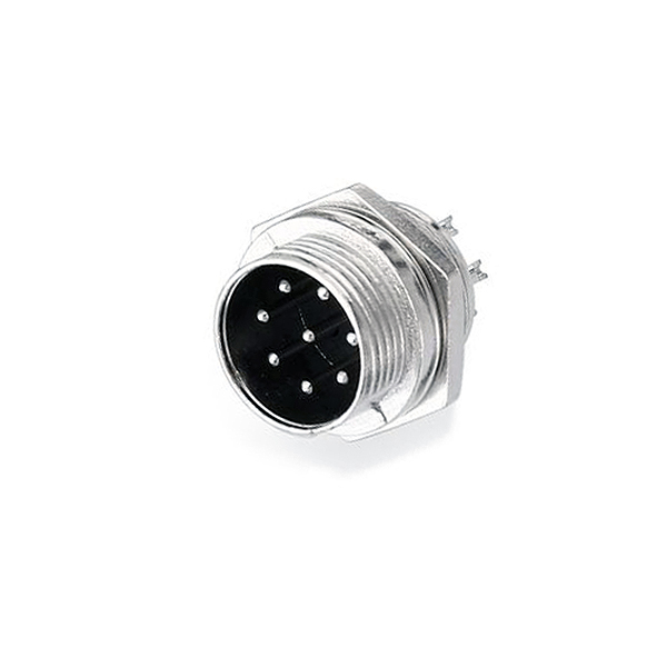 Conector GX16 8Pin Macho Empotrable