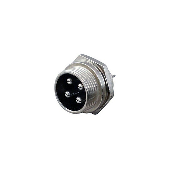 Conector GX16 4Pin Macho Empotrable