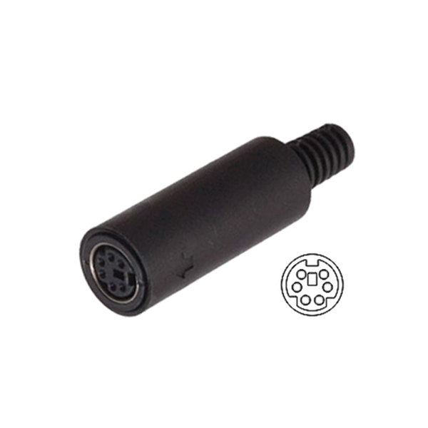 Conector Minidin 6C Hembra