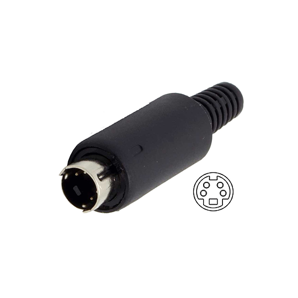 Conector Minidin 4C Macho