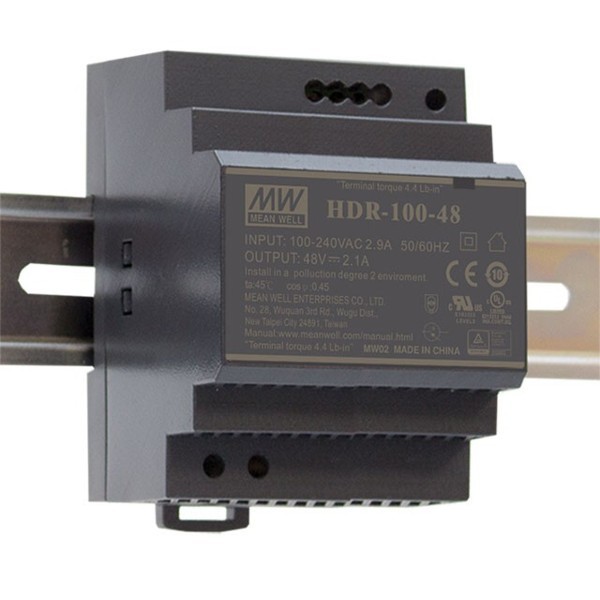 HDR-100-12N FUENTE CARRIL DIN 12VDC 100W
