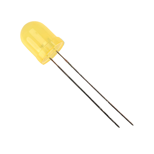 Led 8mm Amarillo 588nm 50mcd