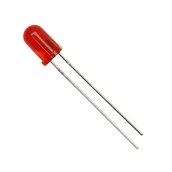 Led 5mm Rojo 630nm 624mcd