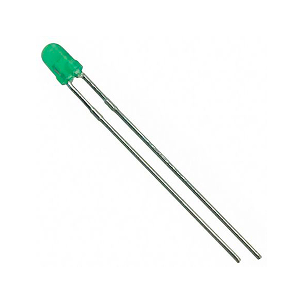 Led 3mm Verde 570nm 95mcd