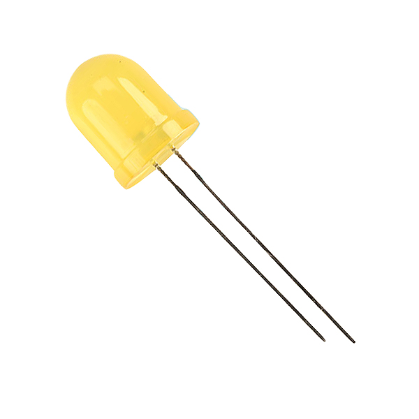 Led 10mm Amarillo 588nm 50mcd