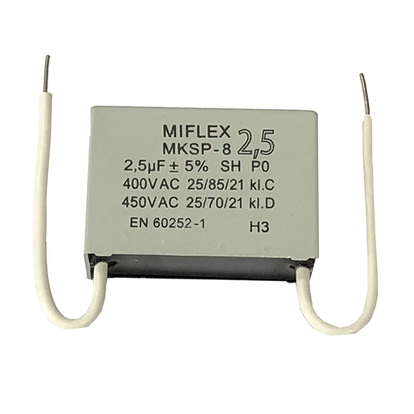 Condensador para motor de trabajo 2,5UF 400V