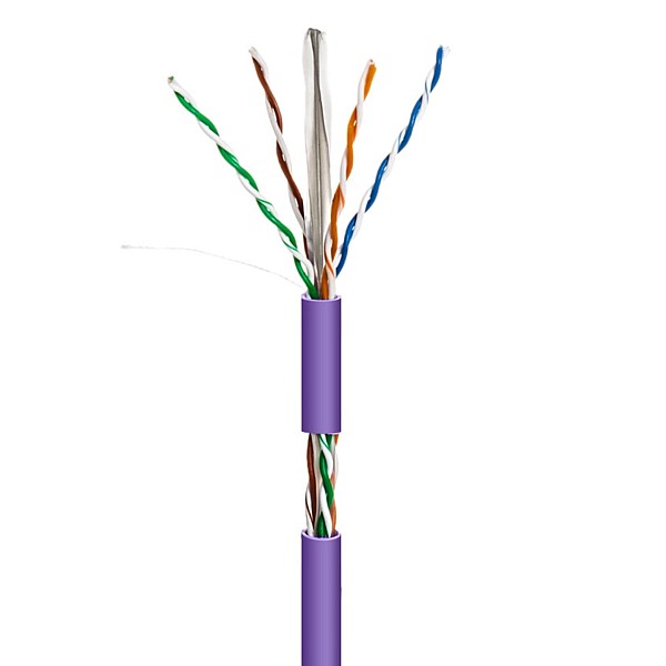 Cable UTP Cat6 CCA rigido 305mts LSZH Magenta