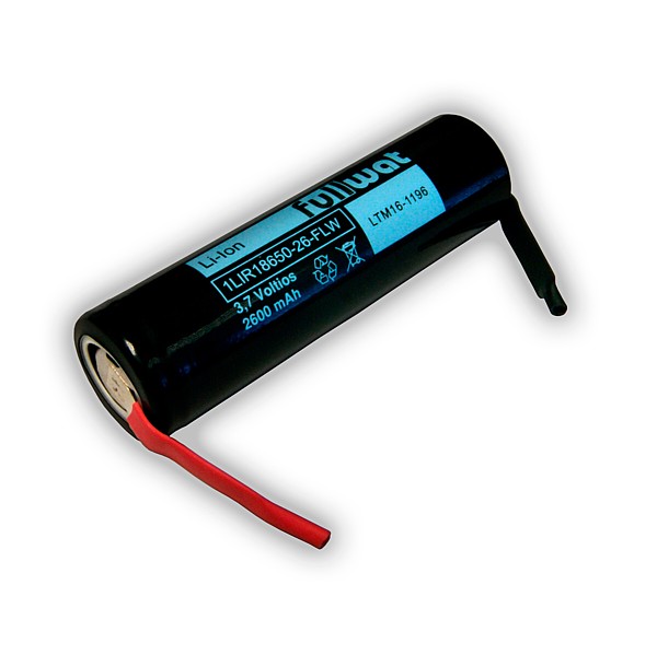 Pila Recargable 18650 Litio-ion 2600mA C/Lenguetas
