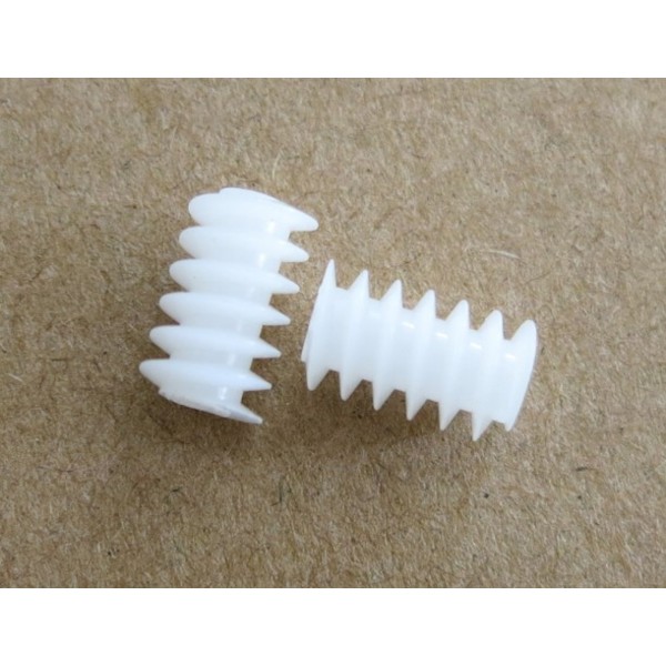 Piñón espiral sin fin para ejes de 2mm