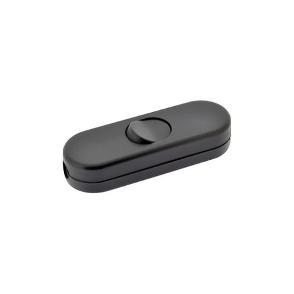 Interruptor pasante aéreo Bipolar 10A/250V Negro