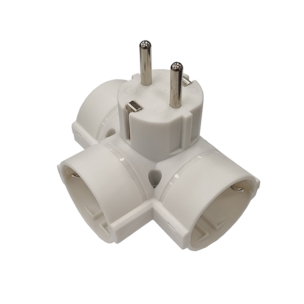 Adaptador Triple Schuko 16A/250V 3680W
