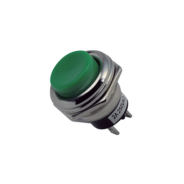 PULSADOR OFF-(ON) 3A/250V M16Ø VERDE