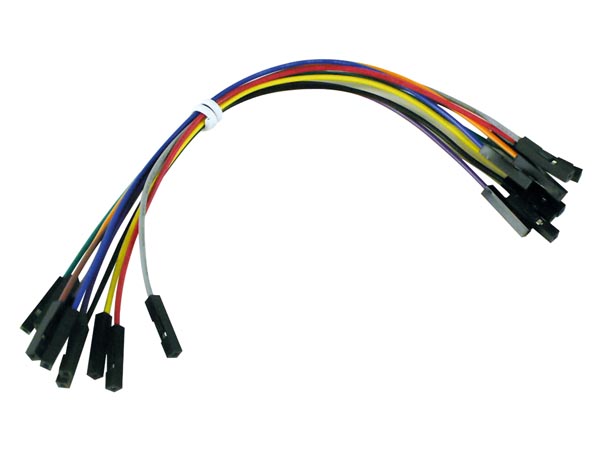 Cables De Puente Hembra / Hembra (15 Cm) - 10 Uds