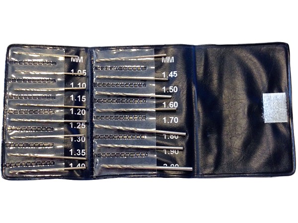 JUEGO BROCAS 1,05 A 2mm. 15pzs
