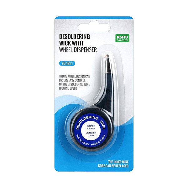 DISPENSADOR MALLA DESOLDAR 1,5mm x 1.5mt