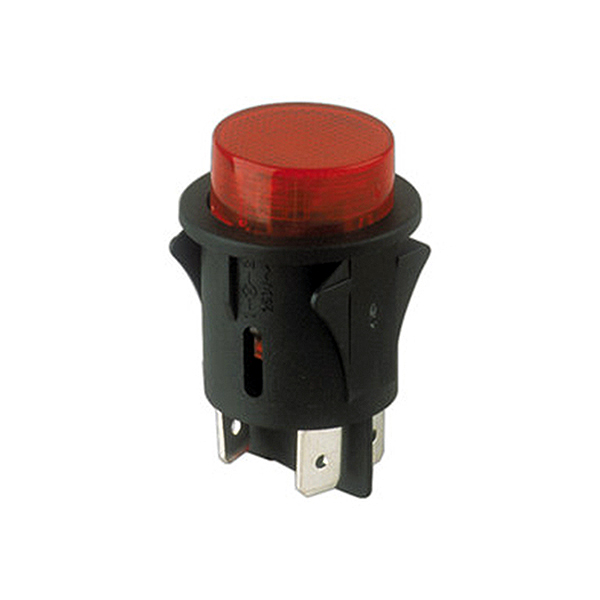 Interruptor Pulsacion Off-On M25 Luminoso Rojo 11.479