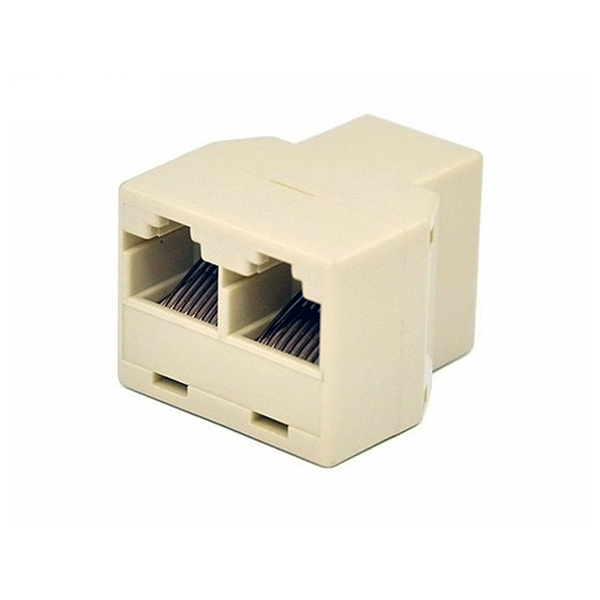 ADAPTADOR DUPLICADOR RJ45 1-HEMBRA A 2-HEMBRAS 8P/8C