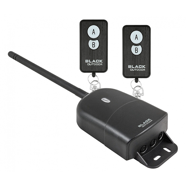 KIT RECEPTOR Y MANDOS (2U) JOLLY LINE 2165 - BLACK OUTDOOR