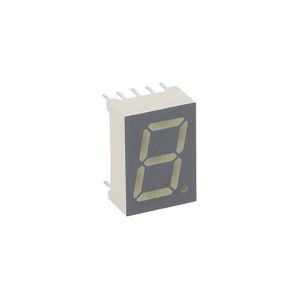 DISPLAY LED 7seg. ROJO 13mm (17.5x12.6mm) ANODO COMUN
