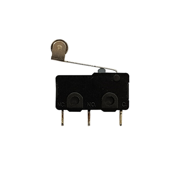 Microrruptor 20x10x6,5mm 3A/250Vac Leva 20mm +Roldana