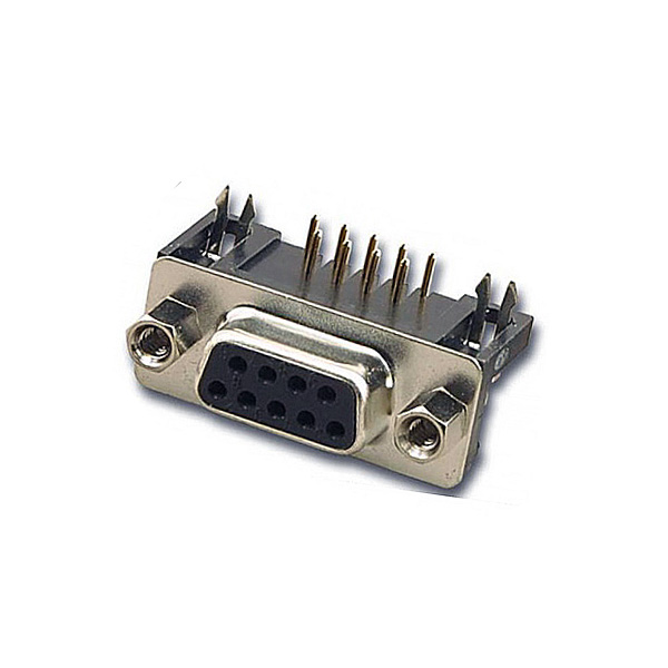 Conector DB9 Hembra C.Impreso Acodado