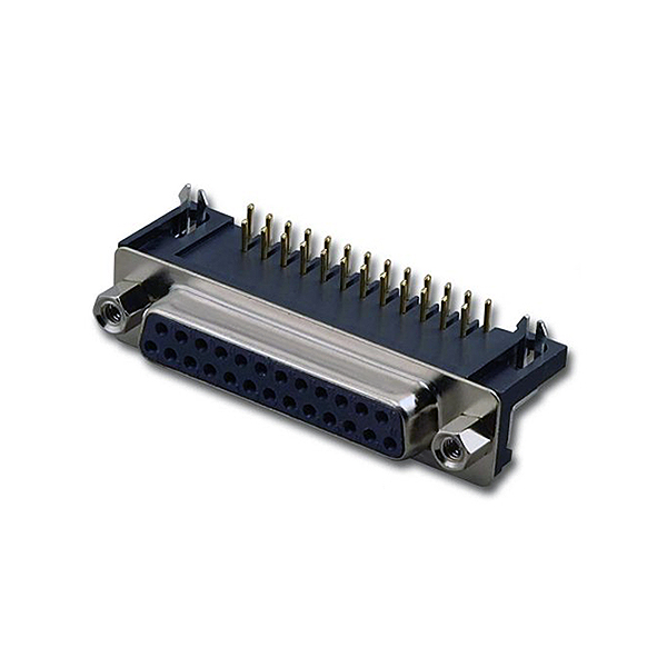 Conector DB25 Hembra C.Impreso Acodado